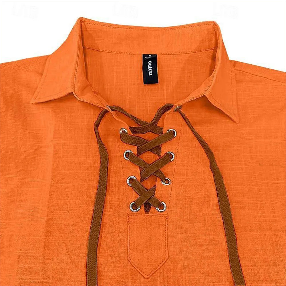 European-and-American-Men's-New-Lapel-Loose-Shirt-Men's-Shirt-Linen-Shirt-Viking-Style-Pirate-Shirt-Summer-Beach-Shirt